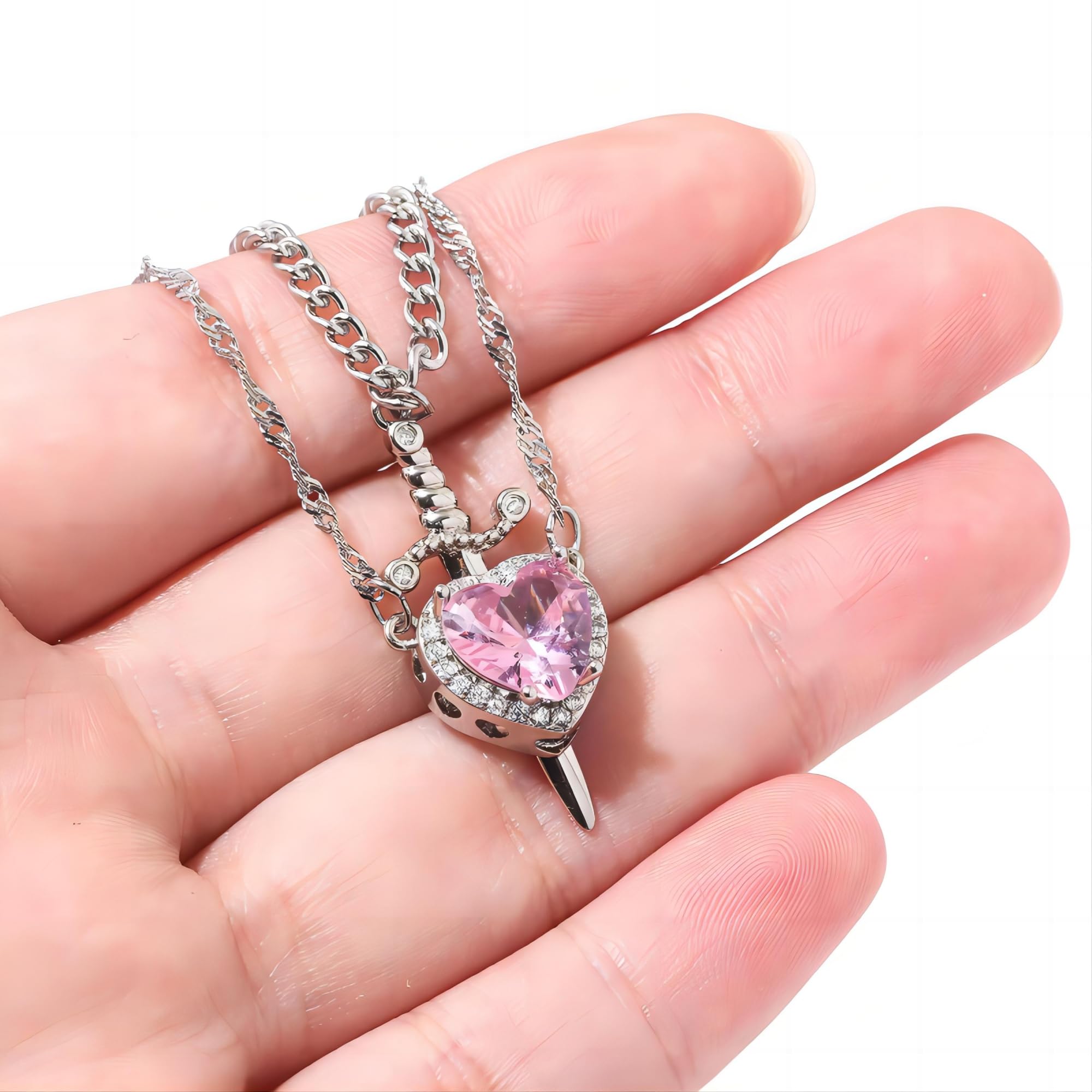 ✨Heart Shaped Sword Pendant Necklace💝