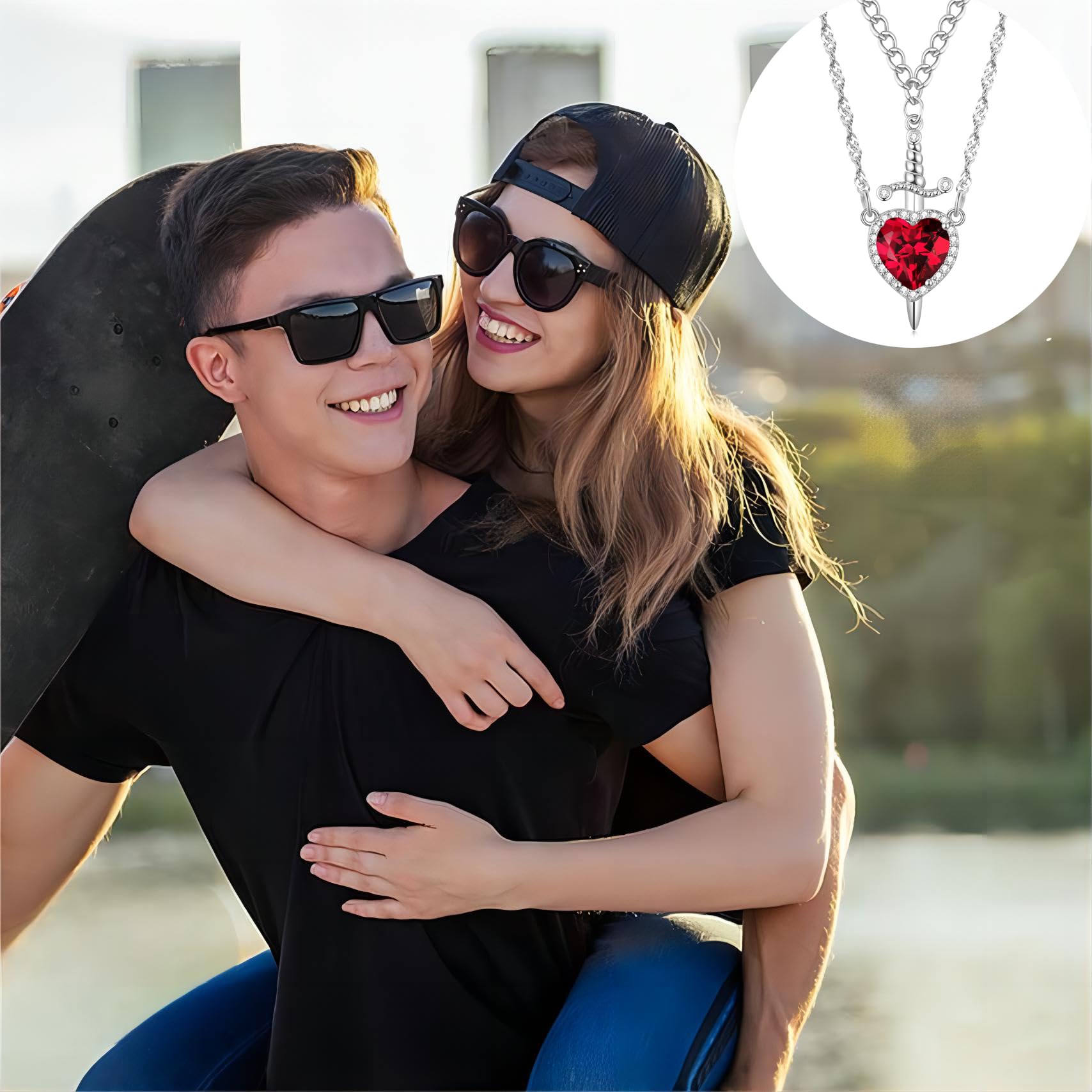 ✨Heart Shaped Sword Pendant Necklace💝