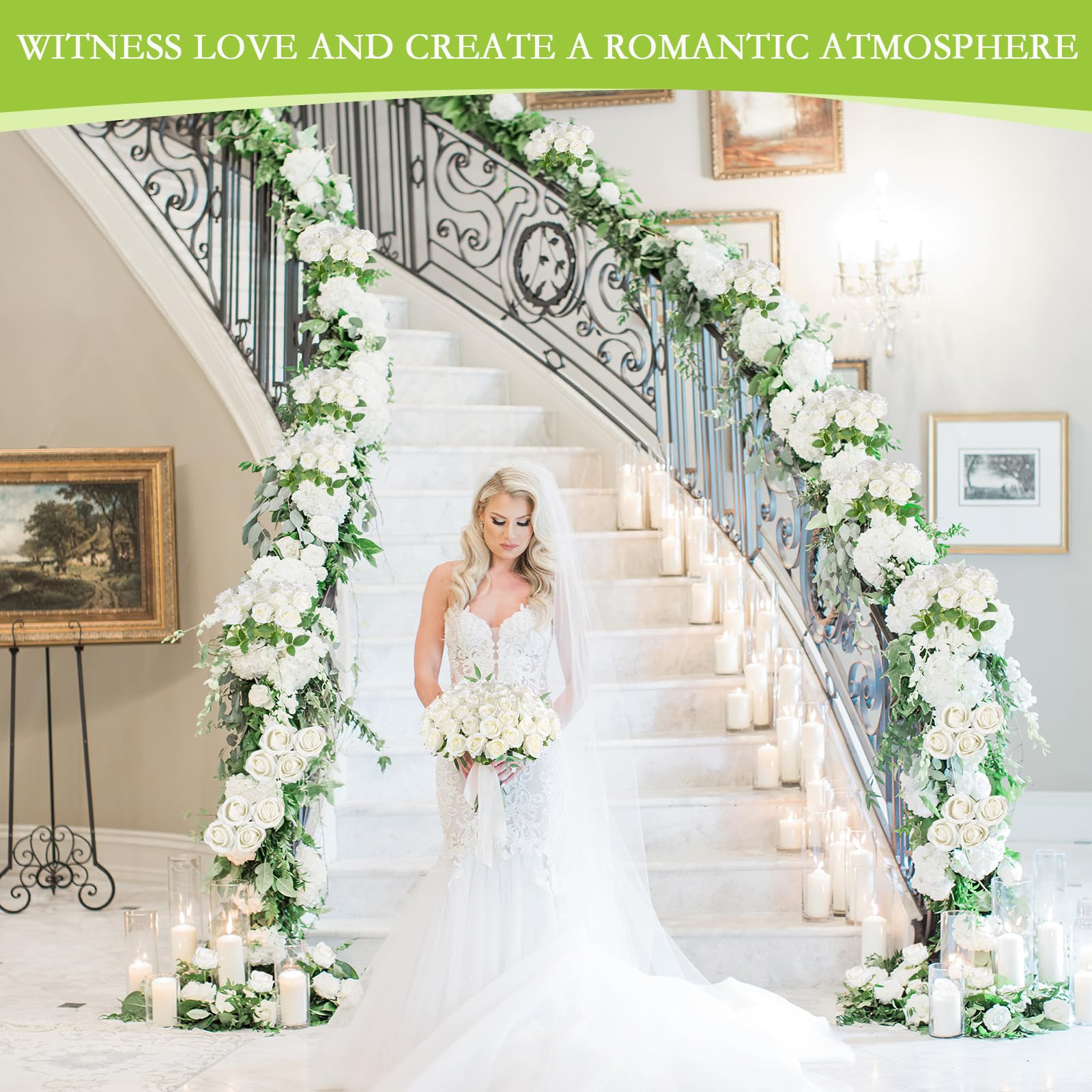 💐Artificial roses, suitable for wedding center decorations, flower arrangements, and home décor✨