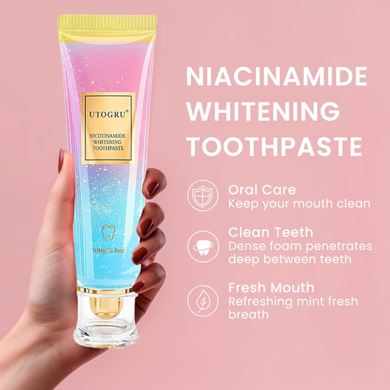 🔥Limited-time discount of 50%🔥Triple Fluoride-Free Whitening Niacinamide Toothpaste✨
