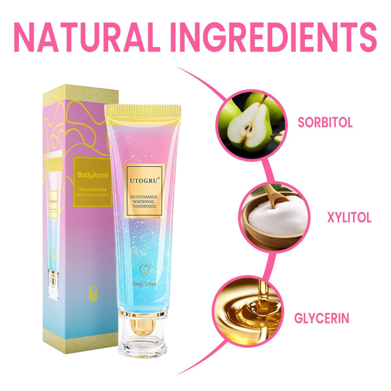 🔥Limited-time discount of 50%🔥Triple Fluoride-Free Whitening Niacinamide Toothpaste✨