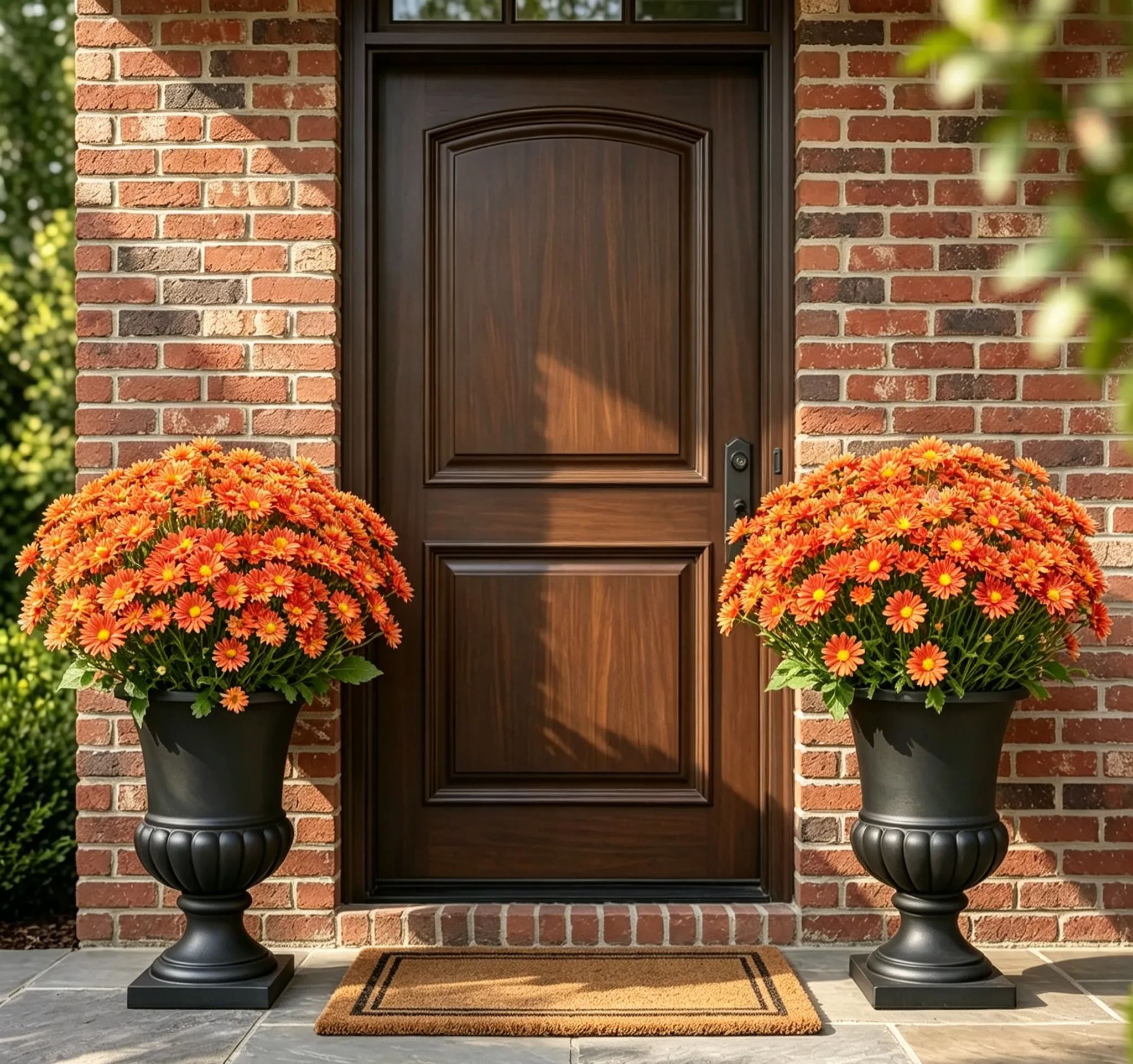💥Last Day 70% OFF🌼- Artificial Outdoor Sunset Mums Flowers - UV resistant, Waterproof, Windproof