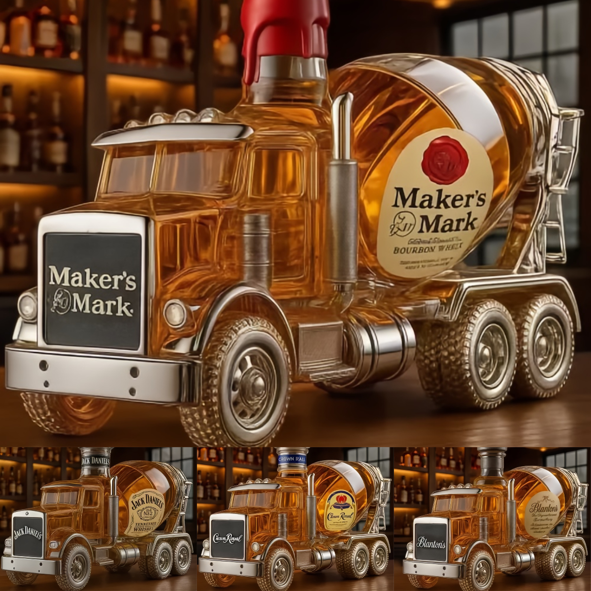 🎁🎁Kreatív, lezárt whiskysüveg dekoráció