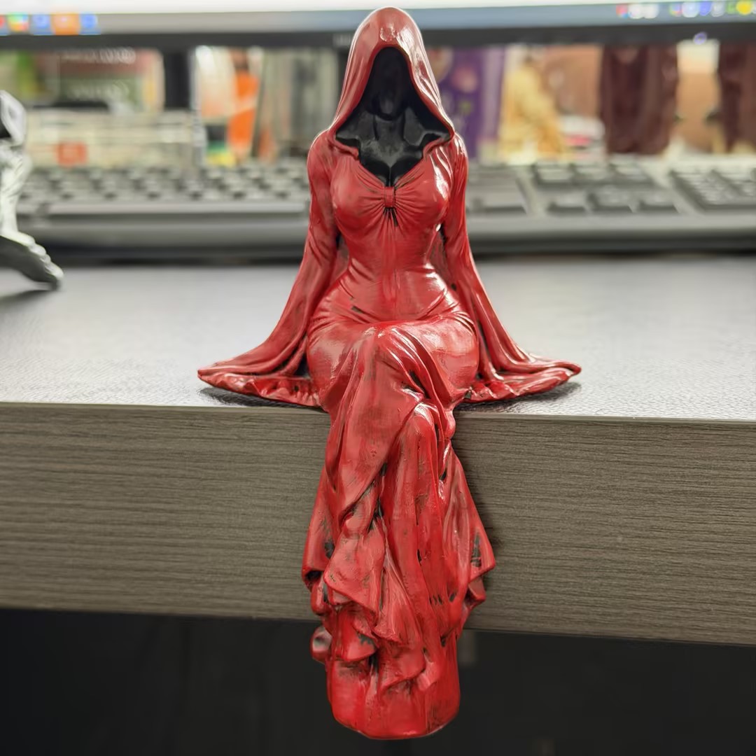 💃🖤Lady Reaper - Éteri Csuklyás Alak Szobor
