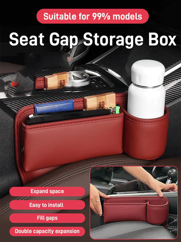 Vezető- és utasülések Cowhide Car Gap tároló doboz