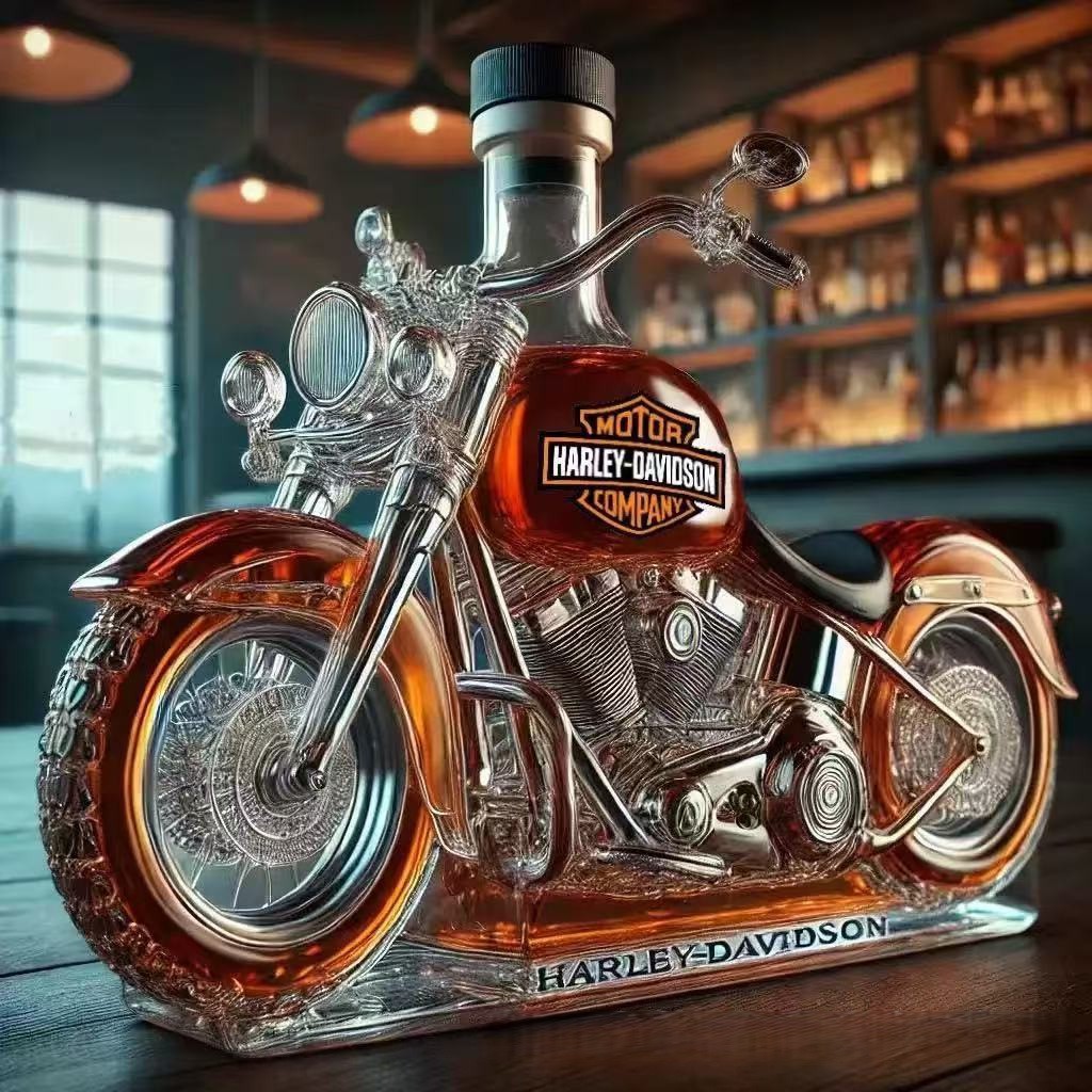🎁🎁Hihetetlenül kreatív, lezárt whiskysüveg és motoros palack dekorációk