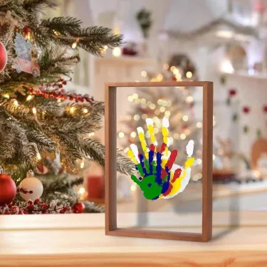 🤚DIY gyereknapi ajándék pároknak kéznyomatos képkeret anyagkészlet