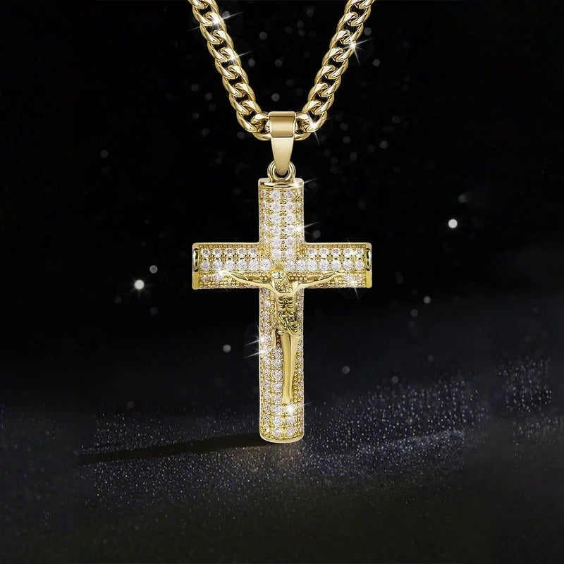 🎁Nagyszerű akció – 48% kedvezmény!✝️Jézus kereszt medál nyaklánc