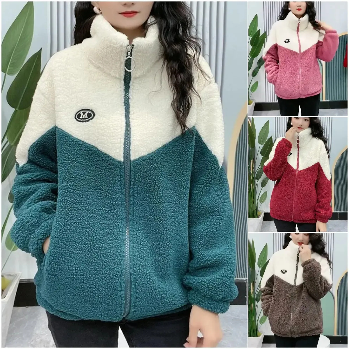 🔥🐏【M-4XL】Téli polárkabát, pamutkabát, megerősített báránygyapjú pamutkabát, meleg kabát