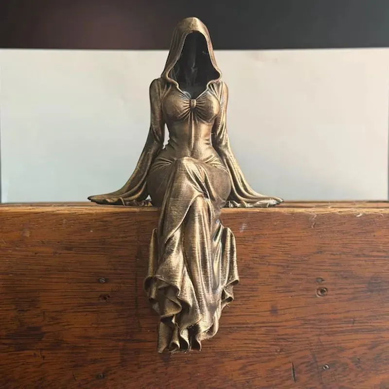 💃🖤Lady Reaper - Éteri Csuklyás Alak Szobor