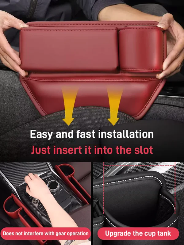 Vezető- és utasülések Cowhide Car Gap tároló doboz