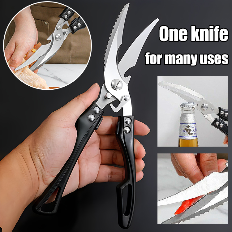 ✂️Konyhai rozsdamentes acél tisztító olló (csirke, kacsa, halcsont stb.)