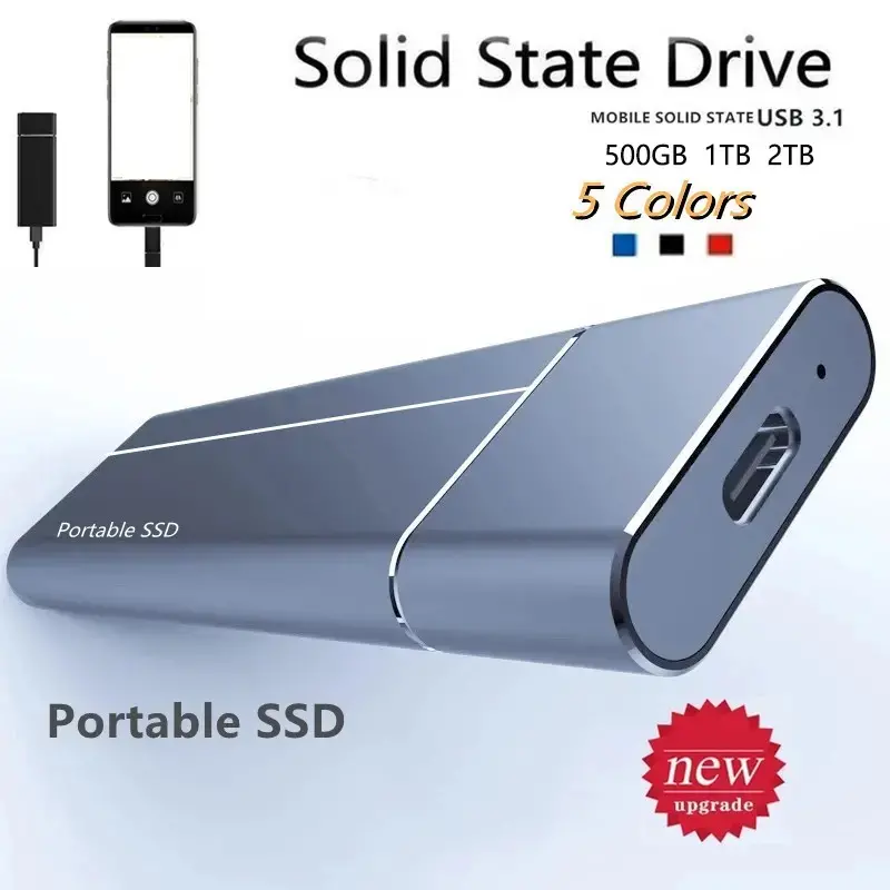 Kisméretű mobil SSD【500G, 1TB, 4TB, 8TB, 12TB, 16TB】
