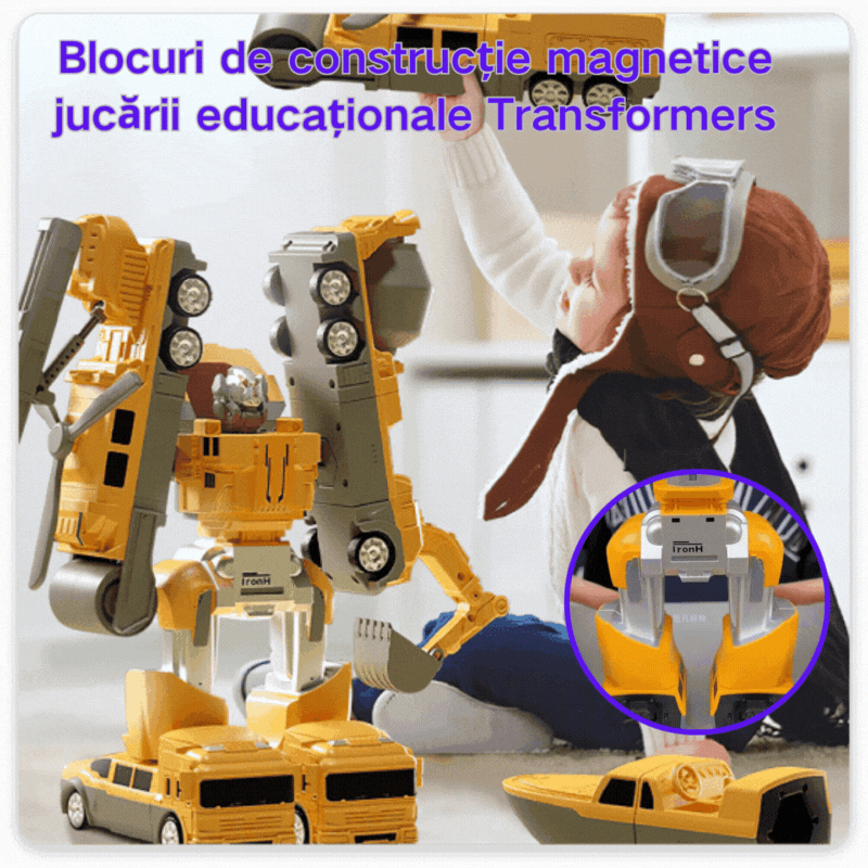 【50% OFF】【16/26/35 db】Mágneses építőkockák, Transformers oktatójátékok