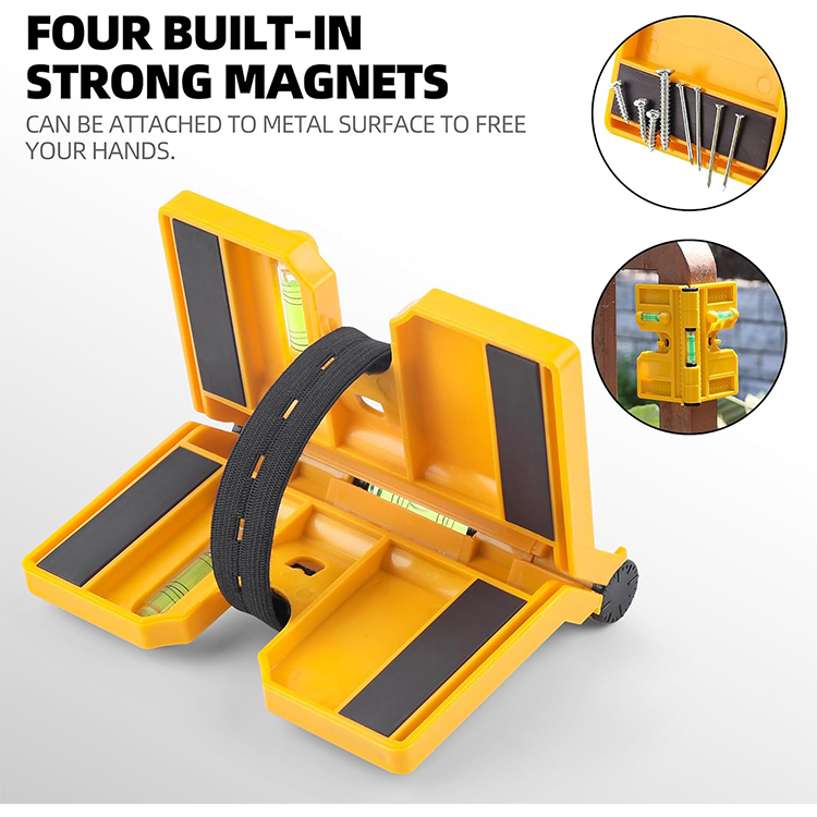 🧰⚒️Multifunkciós oszlopszintező, összecsukható, nagy pontosságú acélszerkezet-szerelő szerszámvonalzó.