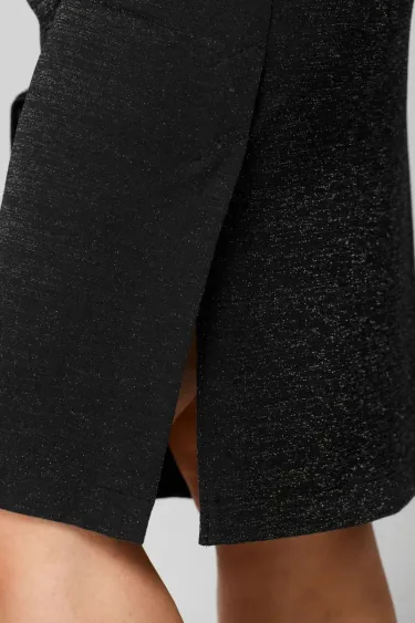 👗【S-5XL】Női egyszínű ruha kerek nyakkivágással