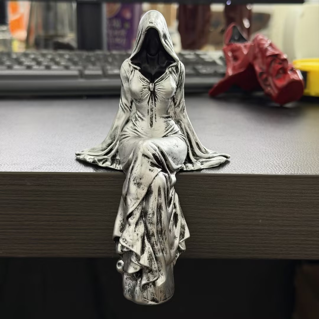 💃🖤Lady Reaper - Éteri Csuklyás Alak Szobor