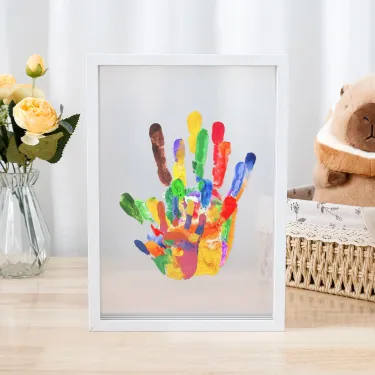 🤚DIY gyereknapi ajándék pároknak kéznyomatos képkeret anyagkészlet