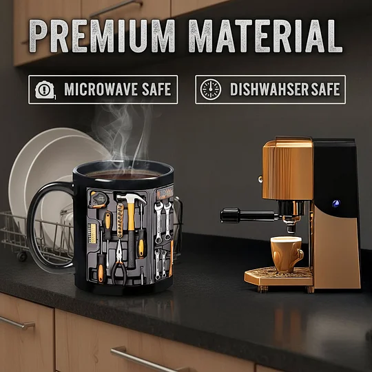 "A tökéletes szerelő szerszámkészlete" bögre