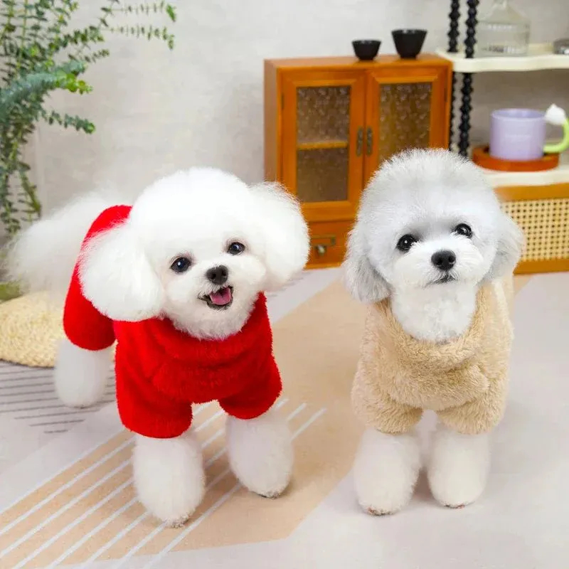 Téli kutyakabát cipzárral hátul🐕