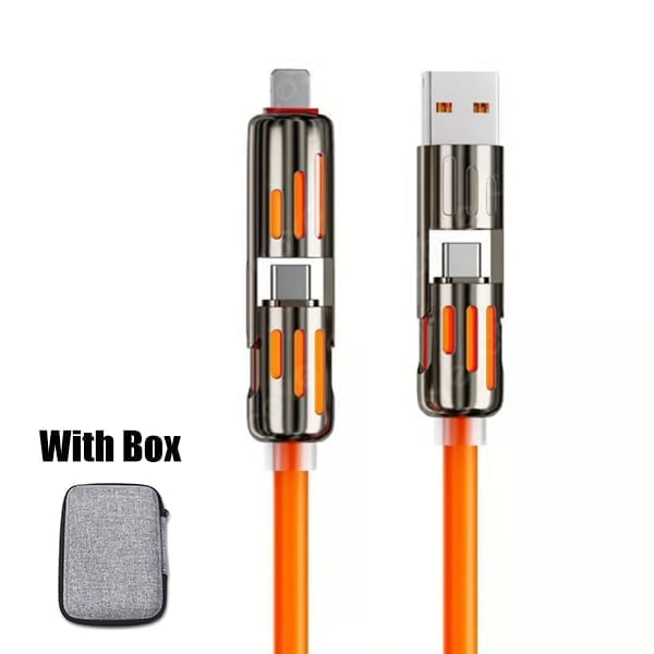 🎁⚡4 az 1-ben USB töltőkábel gyorstöltéshez MAX 60 W