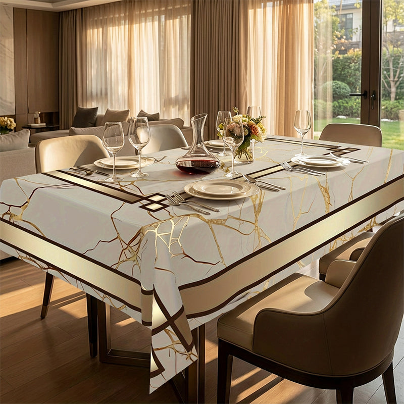 ⏳Időben korlátozott 50% kedvezmény⏰Vízálló márványmintás terítő🌩️