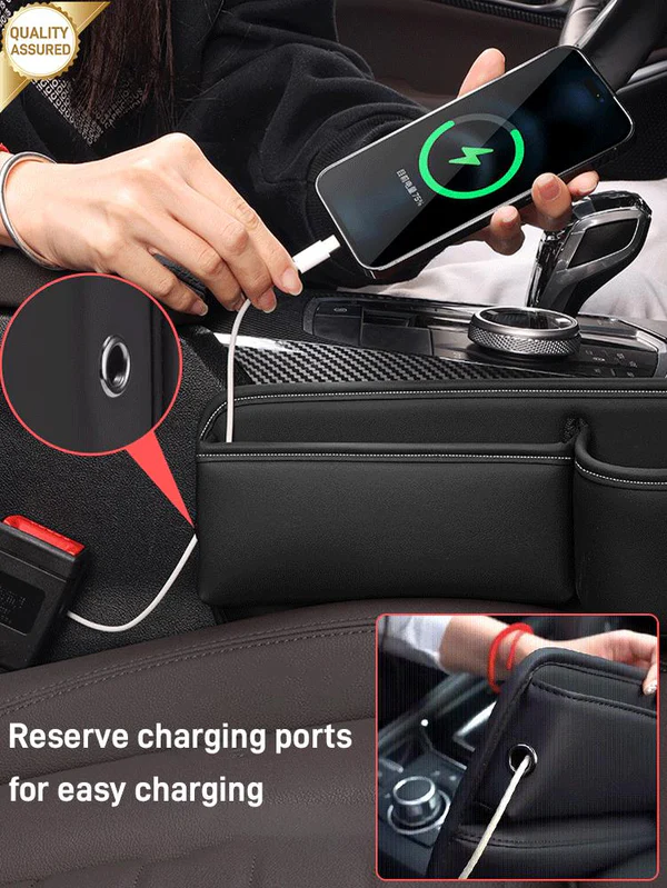 Vezető- és utasülések Cowhide Car Gap tároló doboz