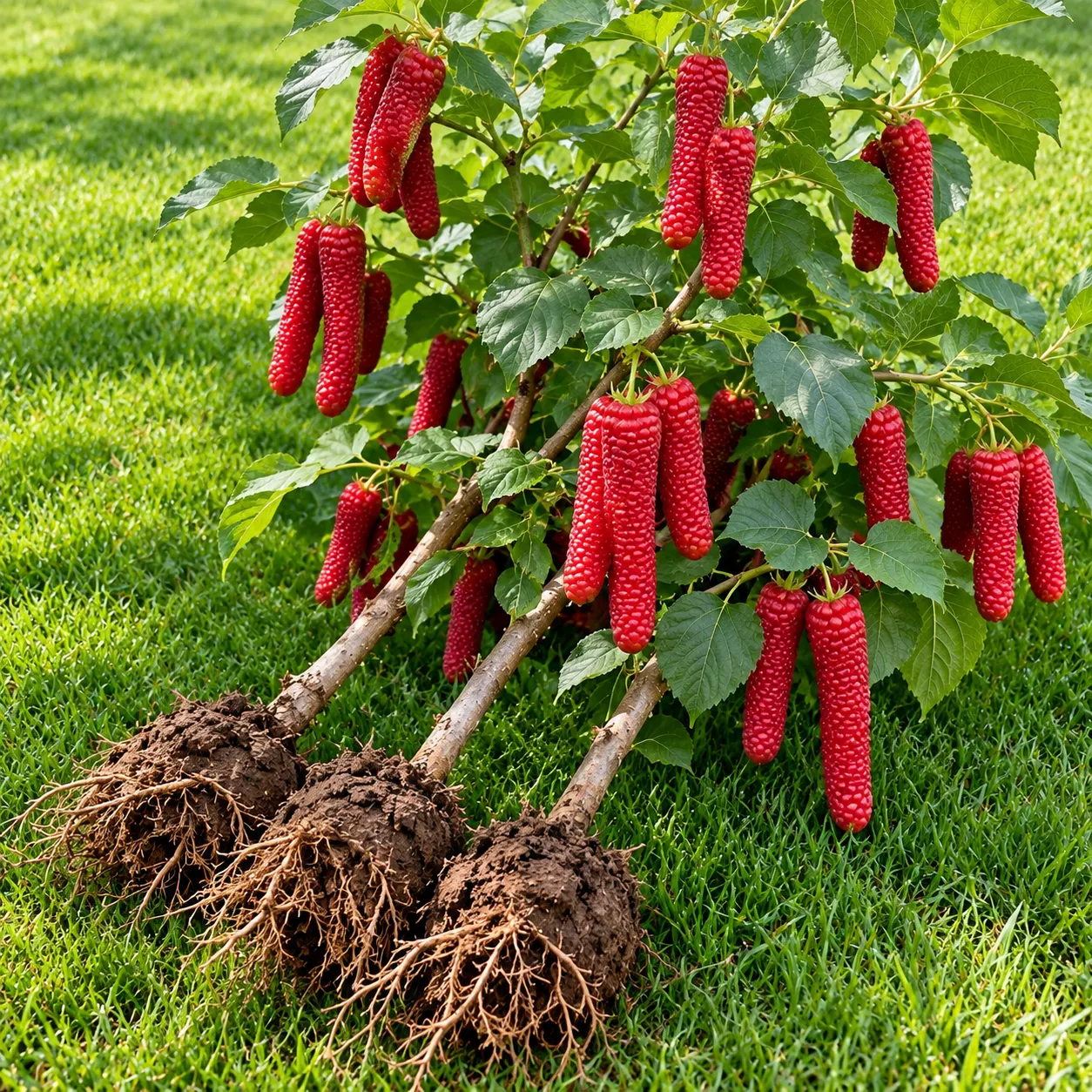 🌳Ritka óriás vörös és fekete eperfa magok🌿
