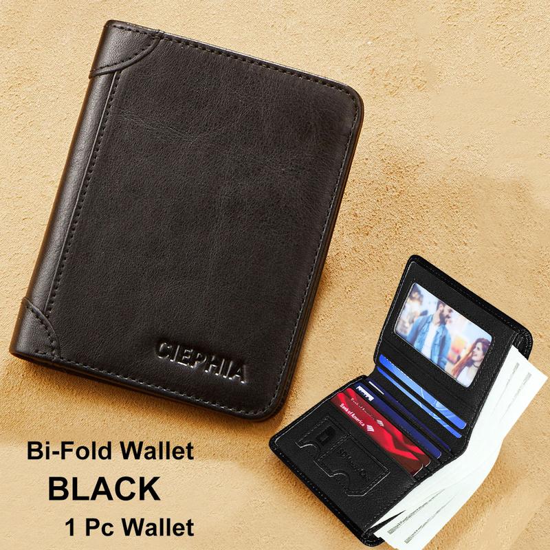 💖Гореща отстъпка от 48%🌹Оригинален кожен RFID портфейл за мъже - античен многофункционален държач за лична карта