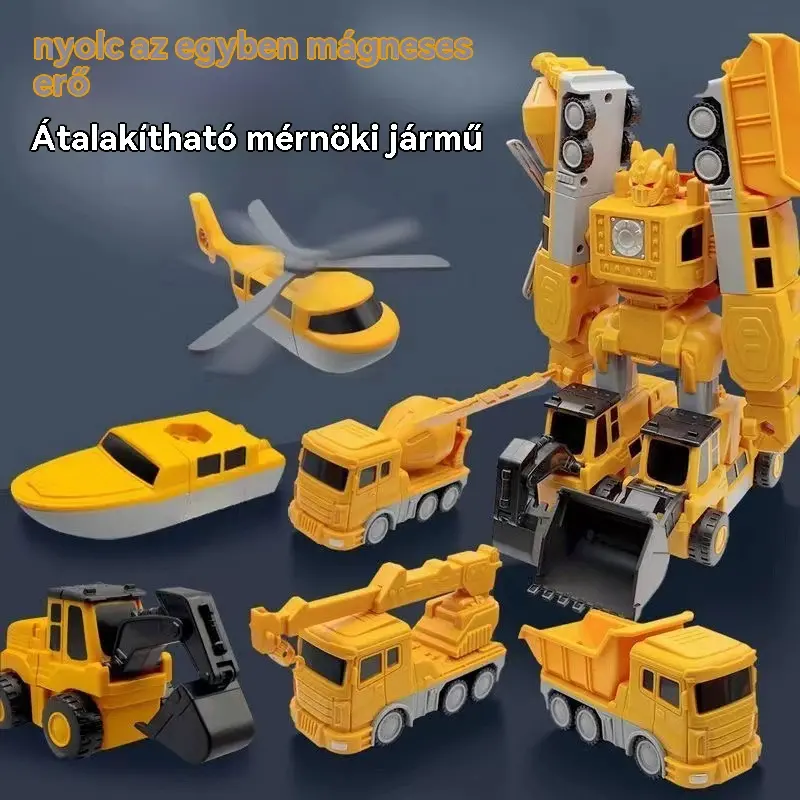 【50% OFF】【16/26/35 db】Mágneses építőkockák, Transformers oktatójátékok