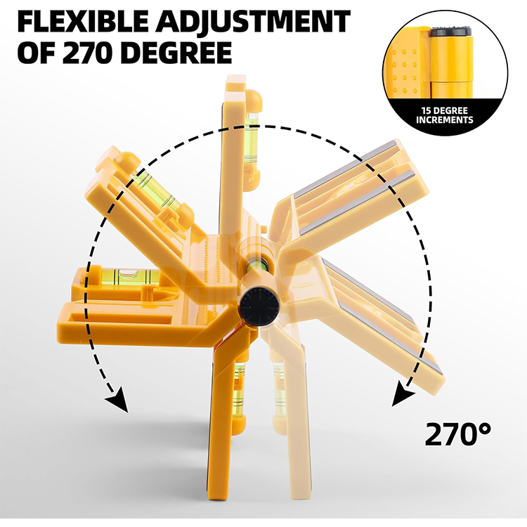 🧰⚒️Multifunkciós oszlopszintező, összecsukható, nagy pontosságú acélszerkezet-szerelő szerszámvonalzó.