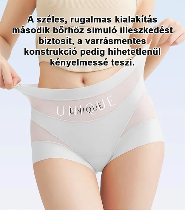 【5 darabos készlet】🩲Vékony, varrásmentes, kényelmes és lélegző, kétrétegű alakformáló alsónemű jégselyemből