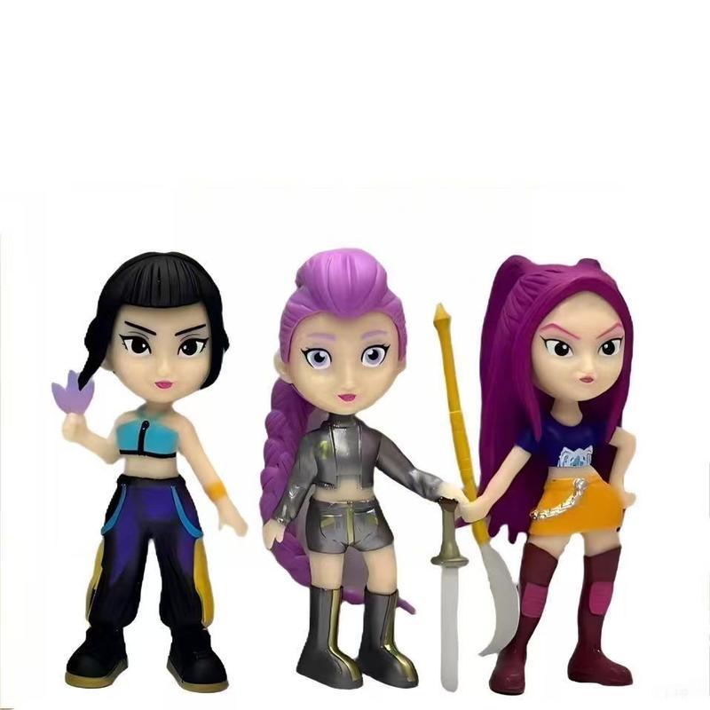 6-Piece K-Pop Handheld Series Action Figures Gift Box Set, Unique Clothing & Accessories Display Decorations for Halloween Christmas Gifts