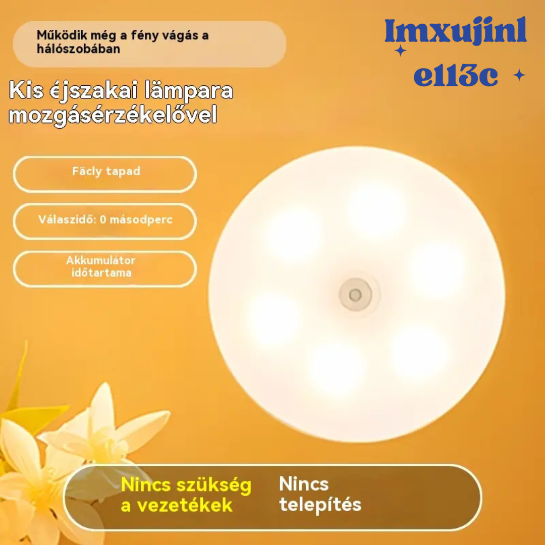 🏡💡【Vásárolj 2-t, kapsz 2-t ingyen】Intelligens LED-lámpák, emberi test érzékelése, kétféle színválaszték, kényelmes és praktikus töltés