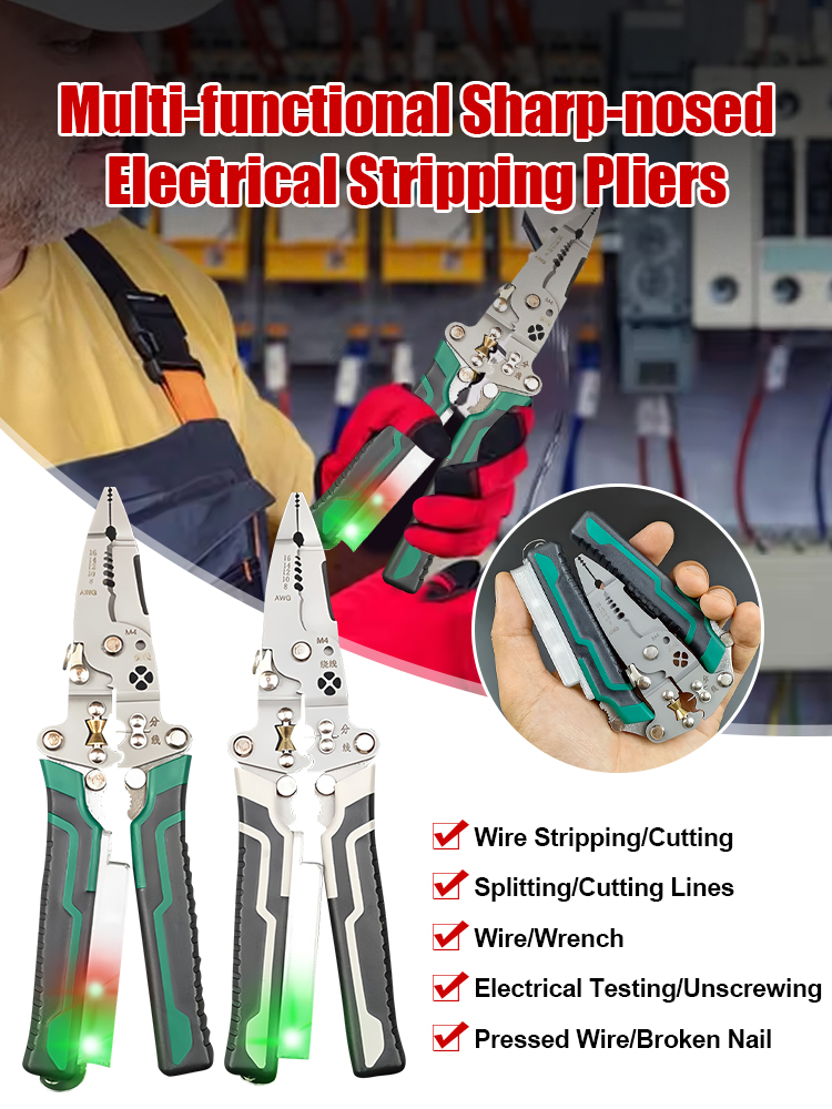 🧰Multifunkciós teszter és kábelcsupaszító villanyszerelőknek