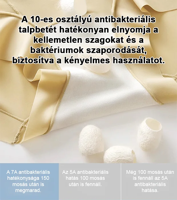 【5 darabos készlet】🩲Vékony, varrásmentes, kényelmes és lélegző, kétrétegű alakformáló alsónemű jégselyemből