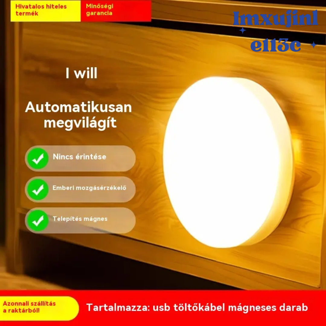 🏡💡【Vásárolj 2-t, kapsz 2-t ingyen】Intelligens LED-lámpák, emberi test érzékelése, kétféle színválaszték, kényelmes és praktikus töltés