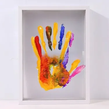 🤚DIY gyereknapi ajándék pároknak kéznyomatos képkeret anyagkészlet