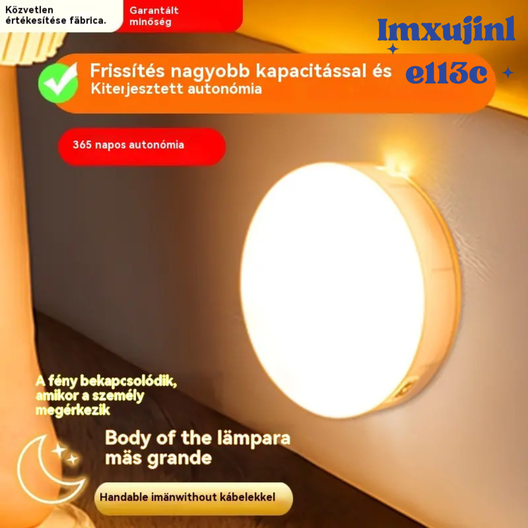 🏡💡【Vásárolj 2-t, kapsz 2-t ingyen】Intelligens LED-lámpák, emberi test érzékelése, kétféle színválaszték, kényelmes és praktikus töltés