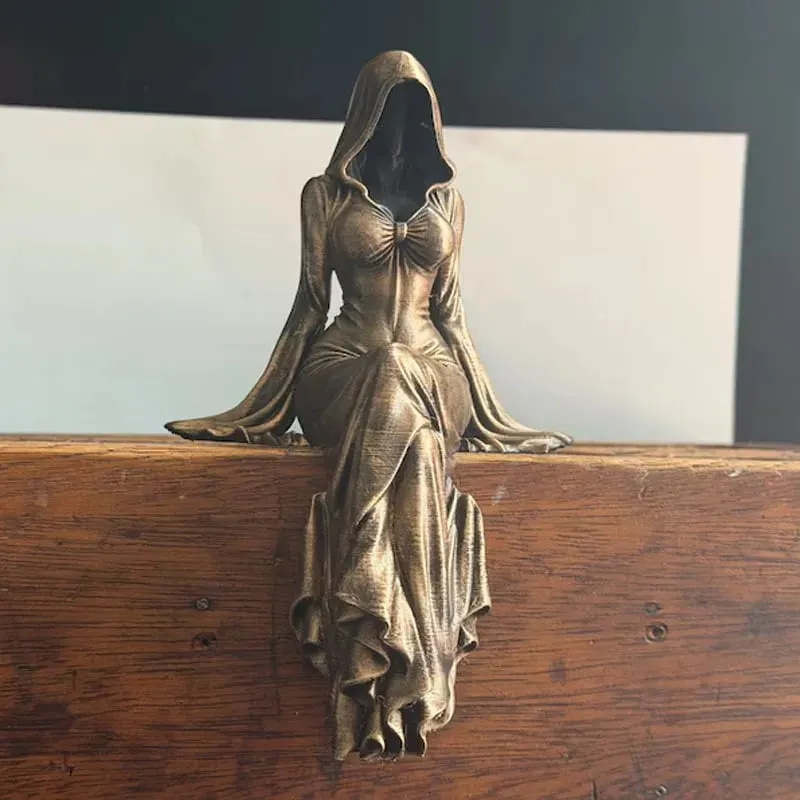 💃🖤Lady Reaper - Éteri Csuklyás Alak Szobor