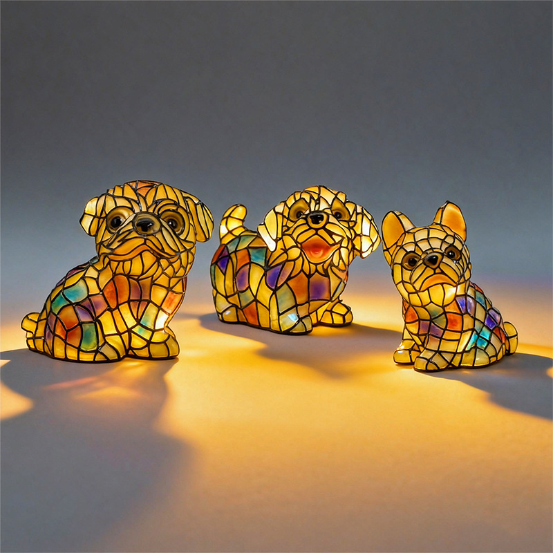 🐶Tacskó lámpa, kiskutya alakú éjszakai fény, USB újratölthető dísz