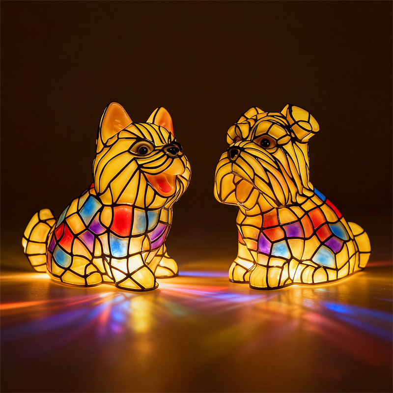 🐶Tacskó lámpa, kiskutya alakú éjszakai fény, USB újratölthető dísz