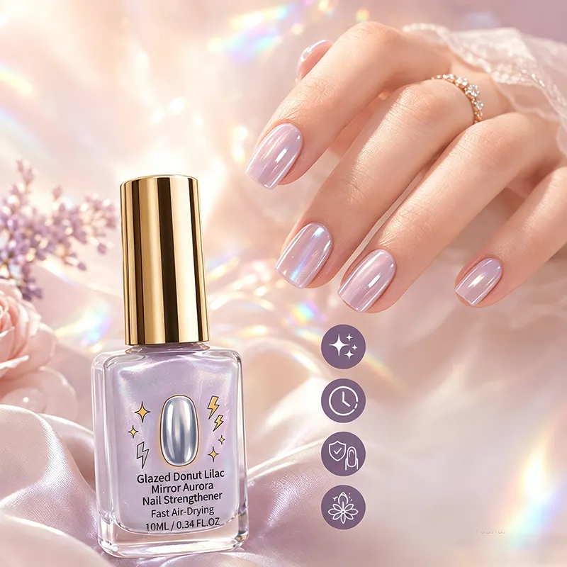 📢📢Kúpte 2, 1 dostanete zadarmo!! ⏰Lilac Glossy Mirror Nail Conditioner