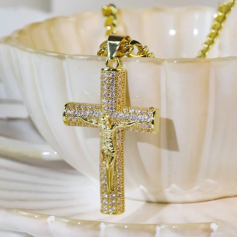 🎁Nagyszerű akció – 48% kedvezmény!✝️Jézus kereszt medál nyaklánc