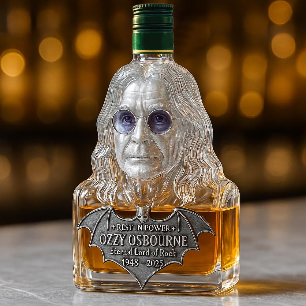 🖤Immortalized in Glass — The Ozzy Osbourne Tribute Whiskey Bottle(Only wine bottles)