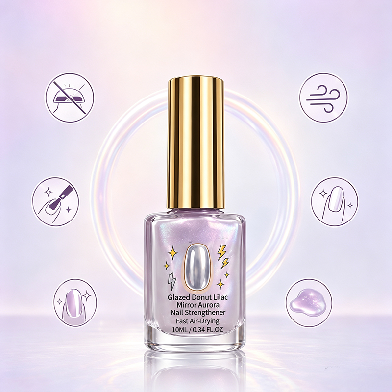 📢📢Kúpte 2, 1 dostanete zadarmo!! ⏰Lilac Glossy Mirror Nail Conditioner