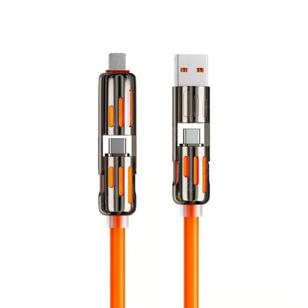 🎁⚡4 az 1-ben USB töltőkábel gyorstöltéshez MAX 60 W