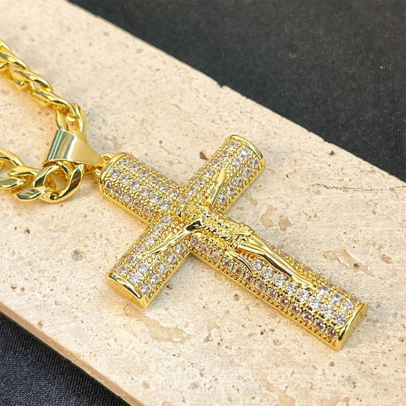 🎁Nagyszerű akció – 48% kedvezmény!✝️Jézus kereszt medál nyaklánc