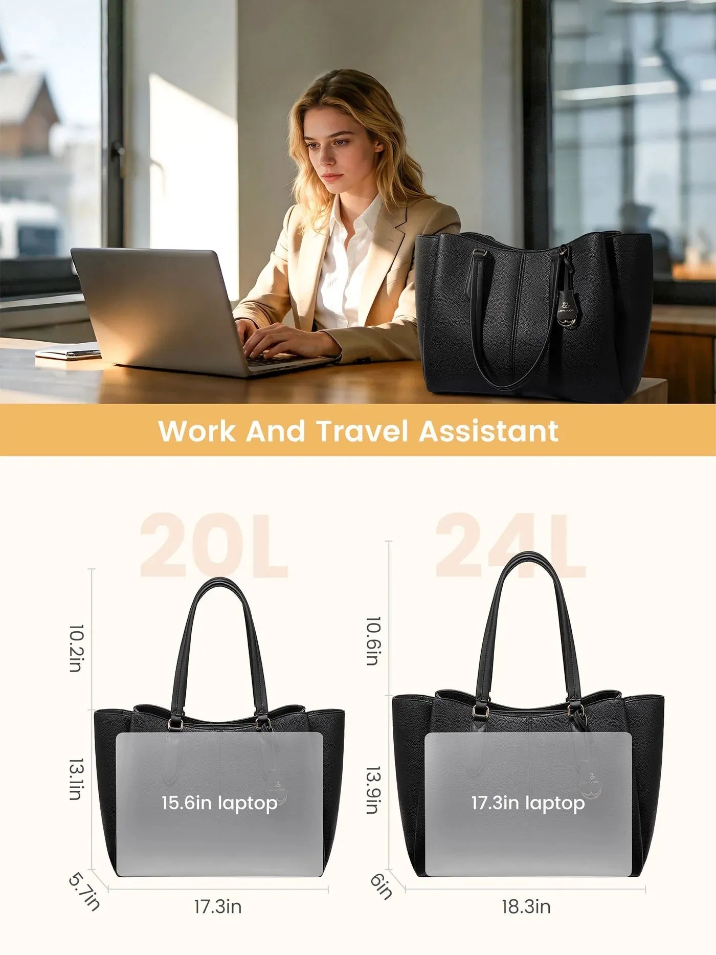 💼 Laptoptáska – három rekesszel, 15,6"-os és 17,3"-os laptopokhoz