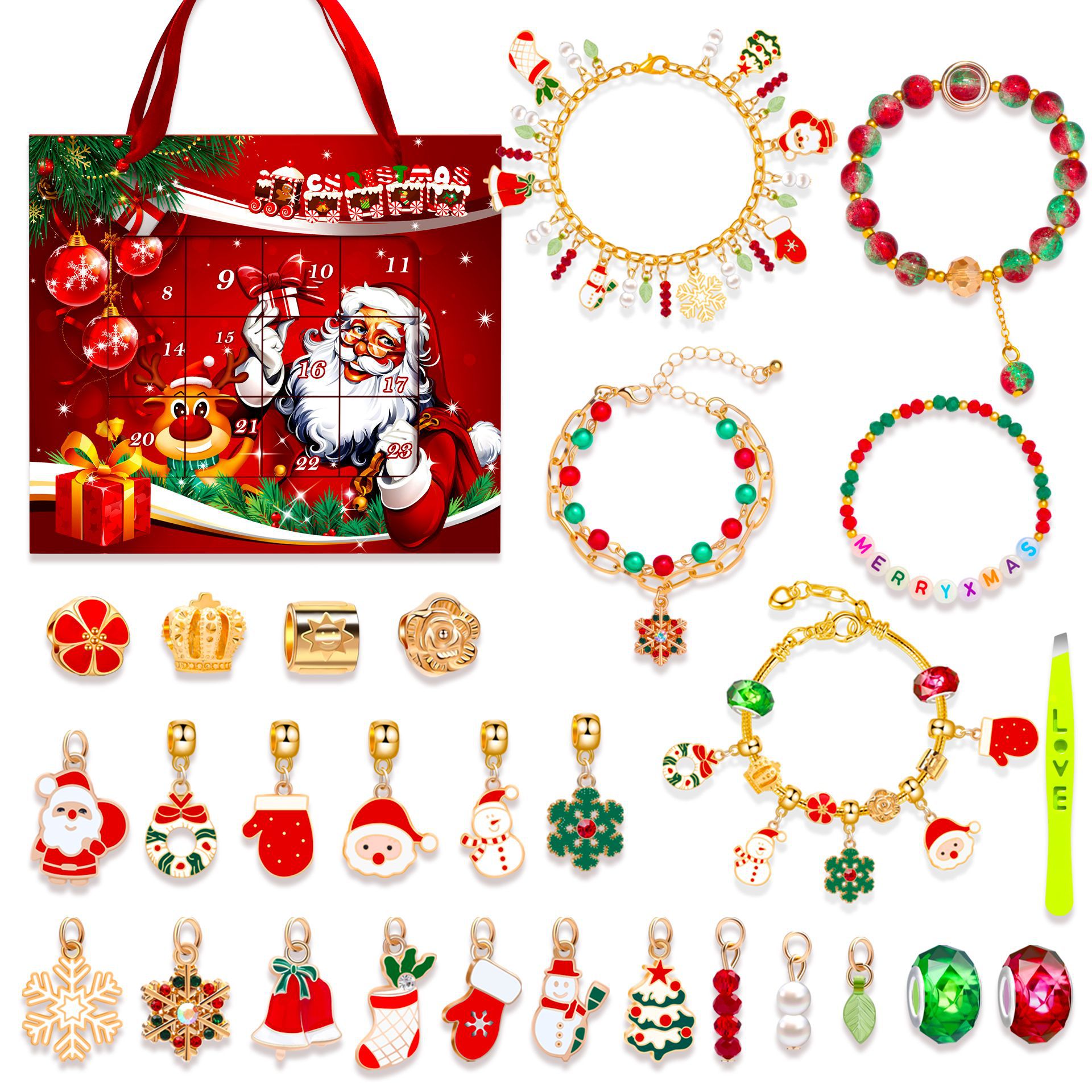 🎄DIY KARÁCSONYI ADVENTI NAPTÁR KARKÖTŐKÉSZLET